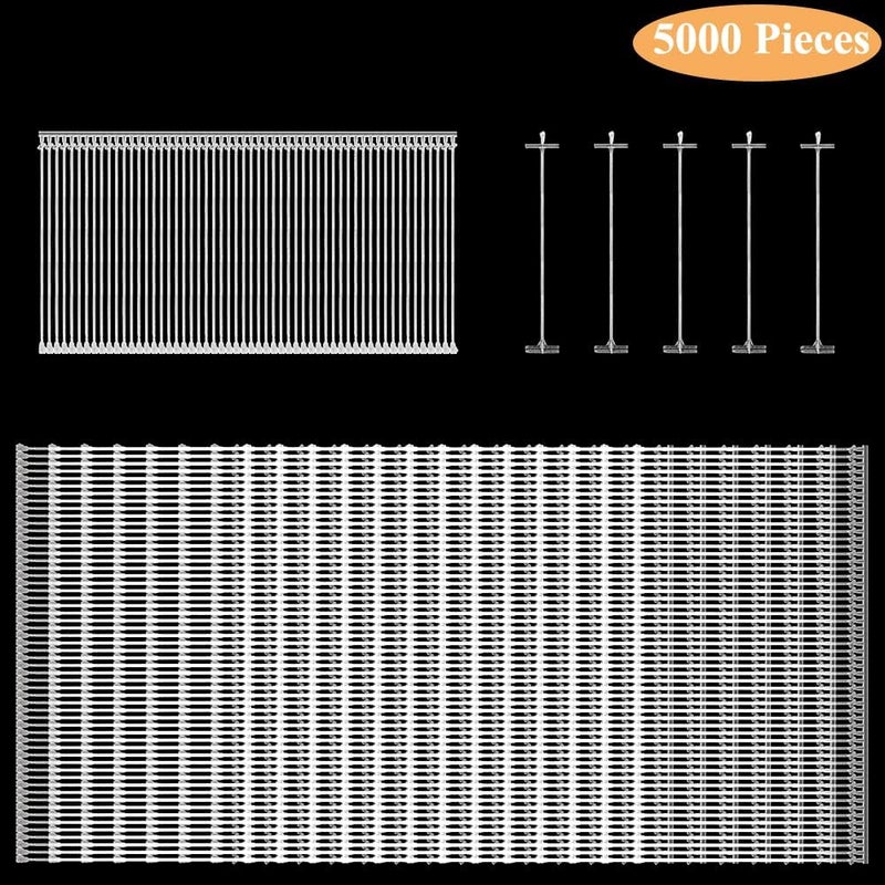 Ckyleole 2 Inch/50mm Standard Tagging Gun Fasteners for Clothing 5000P Tag Gun Refill Clothing Tag Barbs Attachments Label Price Tagging Barbs Clear Plastic not jam for Most Standard Garment Fabric Price Tags - Image 5
